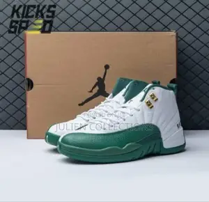 Jordan Retro 12 Jump Man Green and White