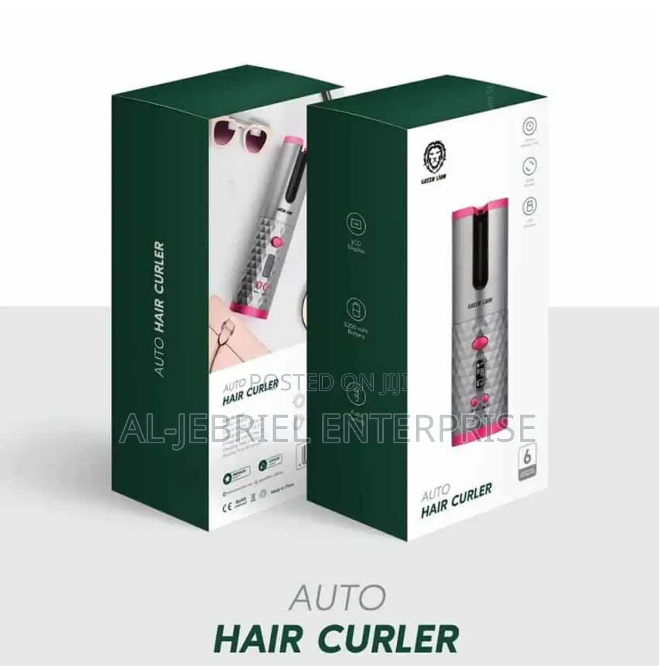 Green Lion Reachargeable Hair Curler 5200mah – Gray