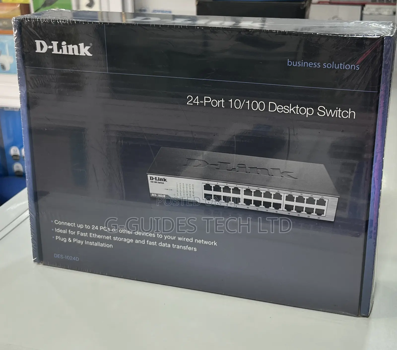 24-Port D-Link Switch Rack-Mount, D-Link 24-Port Switch