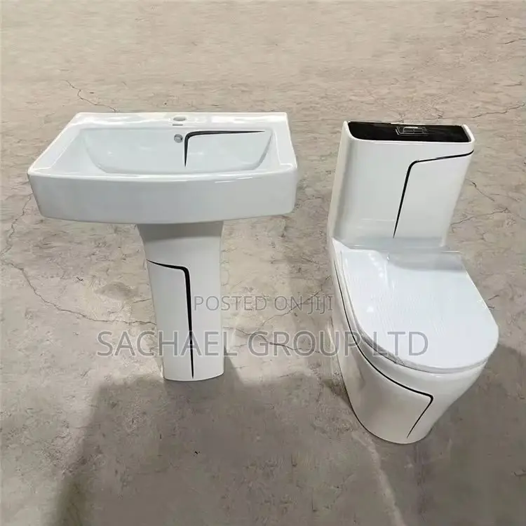 Vanity Water Closet With Pedestal