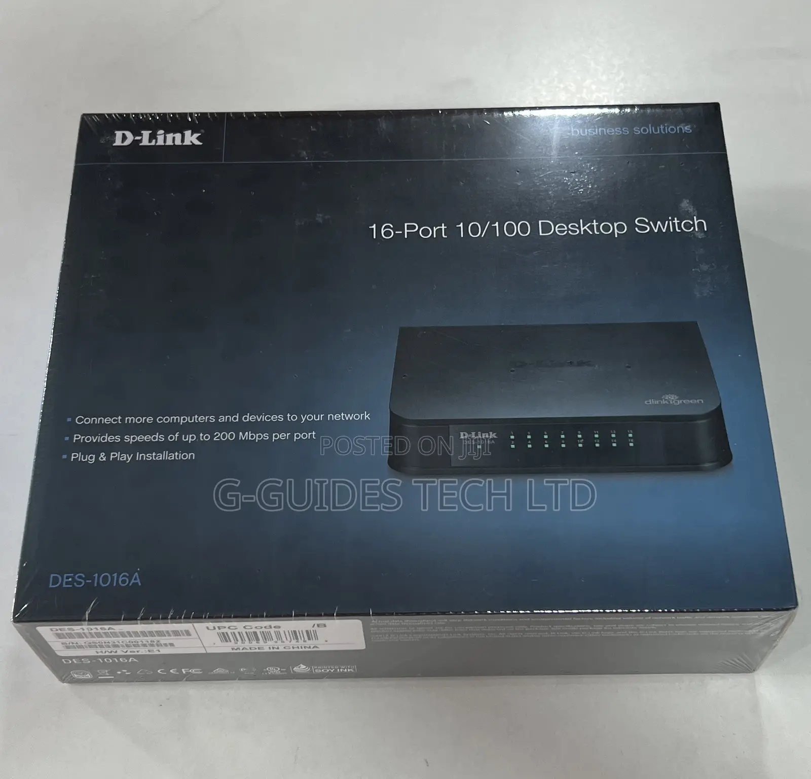 16-Port D-Link Switch, D-Link 16-Port Desktop Switch
