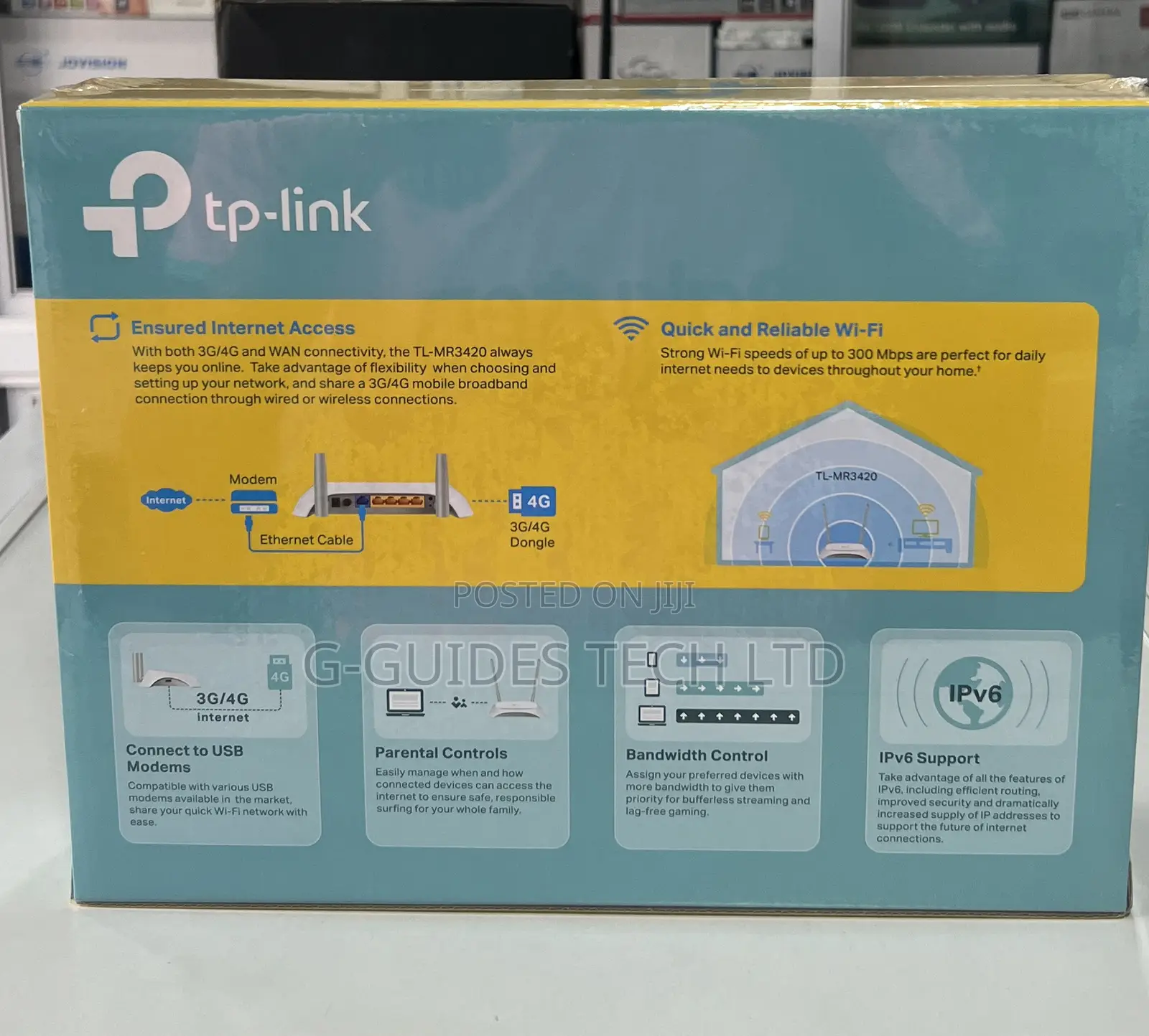Tp-Link 3g/4g Wireless N Router With USB Sharing Port