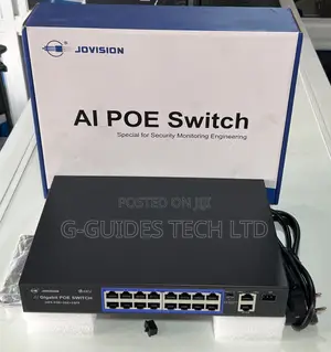 Jovision 16-Port Ai Gigabit Poe Switch (16fe Poe+2G+1sfp)