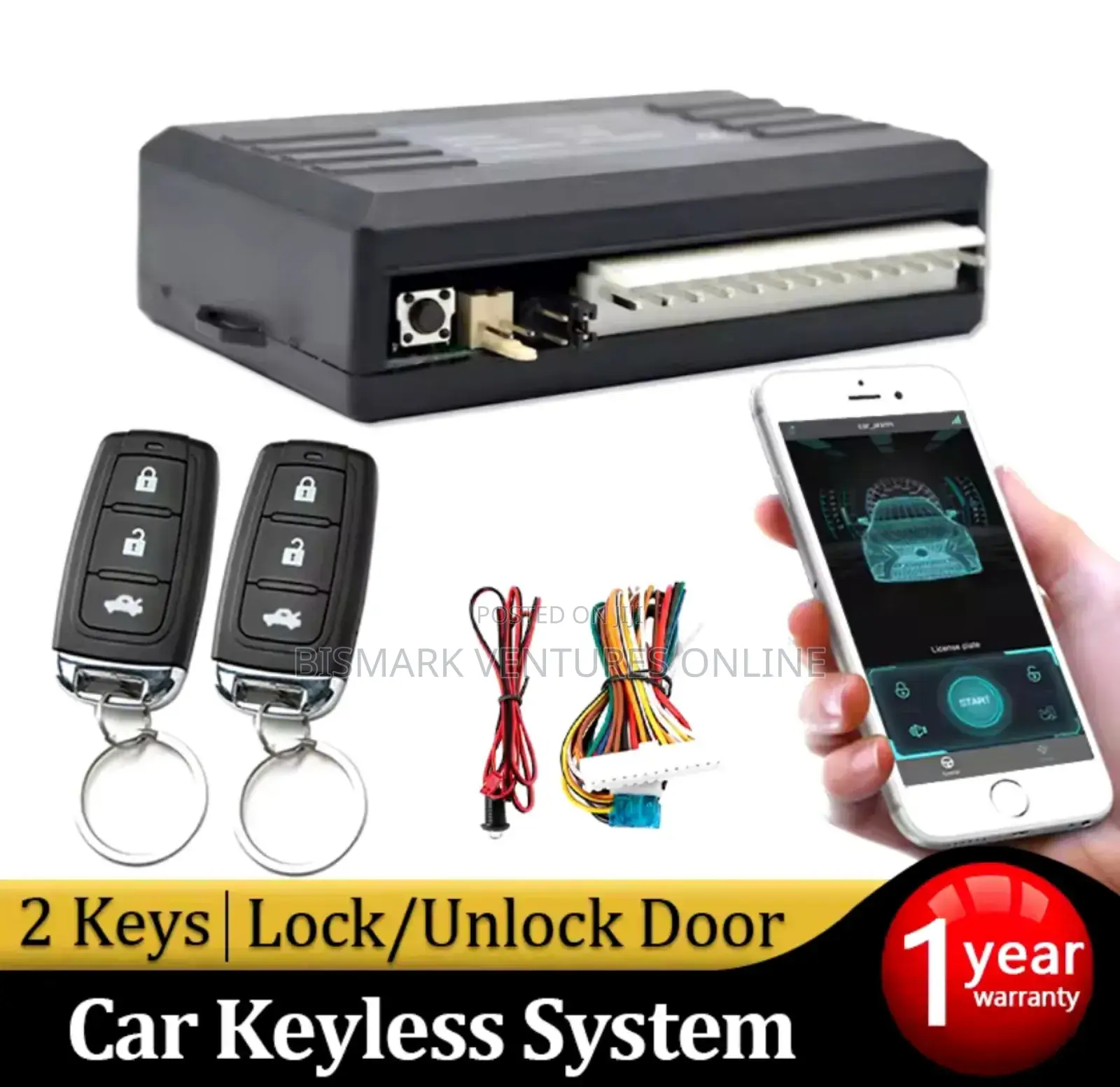 Universal Car Door Lock Trunk Release Keyless Entry System
