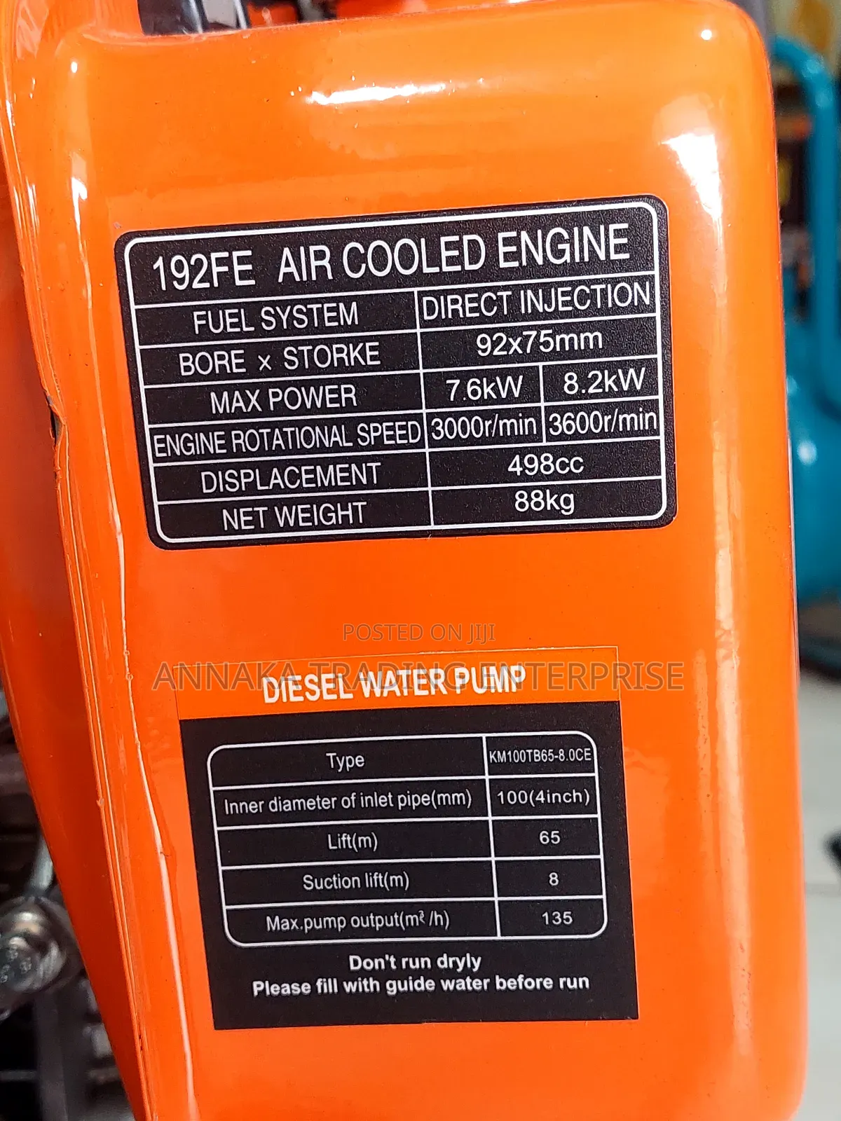 High Pressure Diesel Water Pump