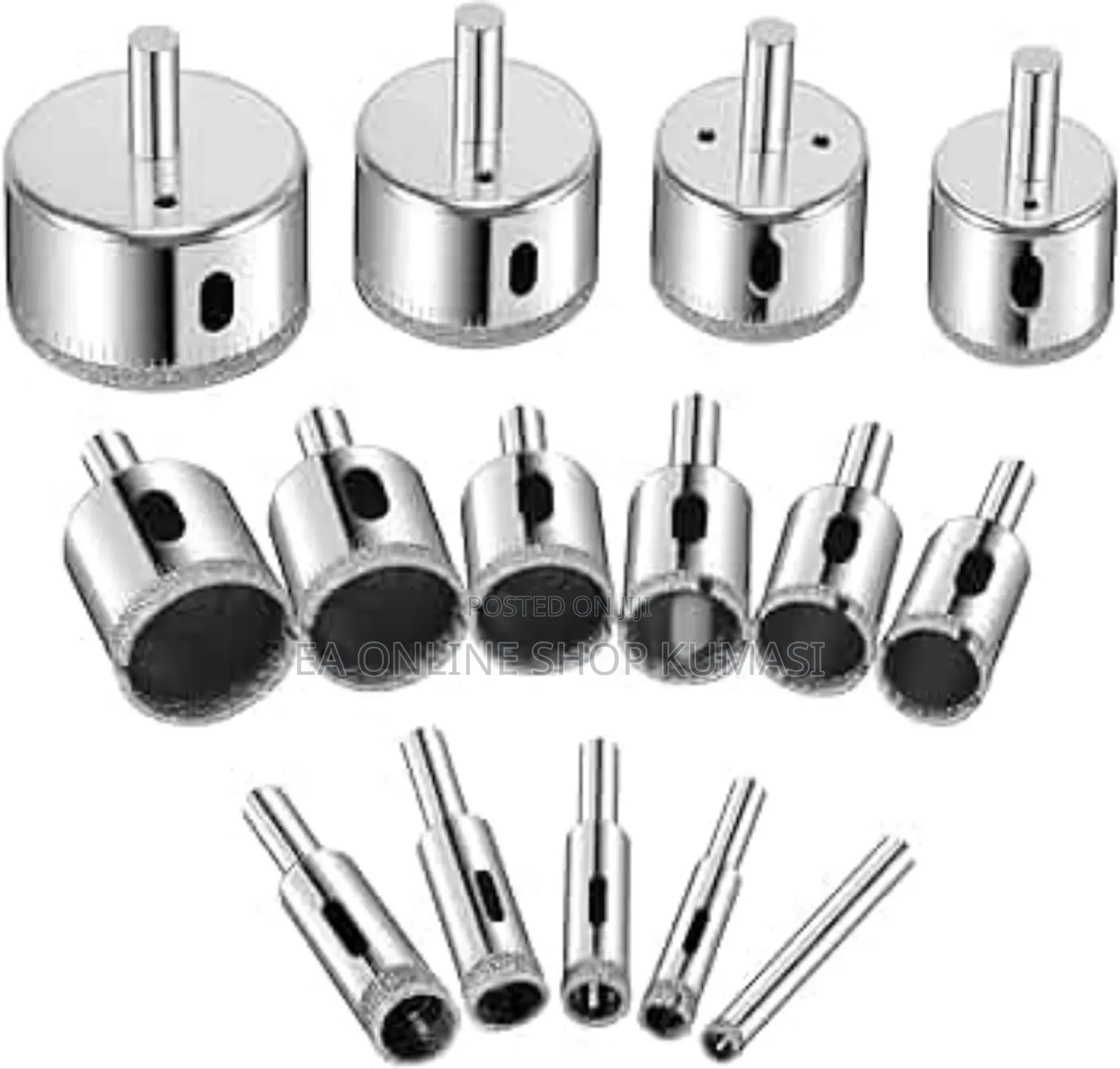 16 PCS of Drill Bit for Making Holes in Tiles and Glass