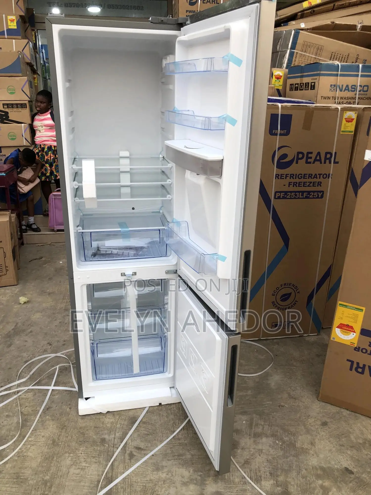 Brand New Pearl Bottom Fridge 261 Liters With Two Doors