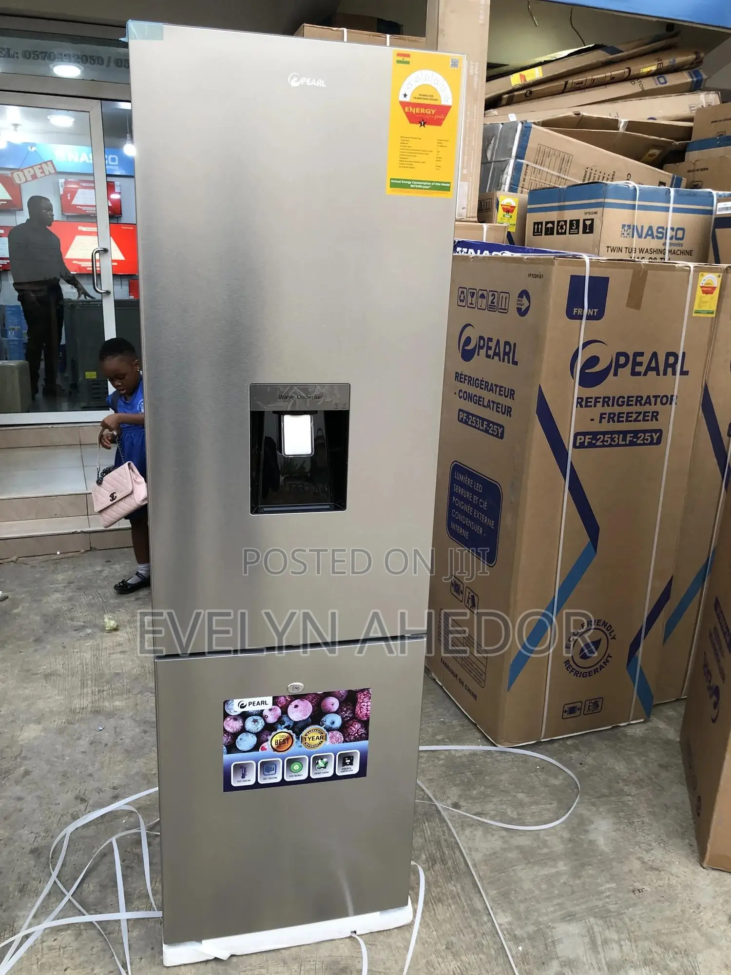 Brand New Pearl Bottom Fridge 261 Liters With Two Doors
