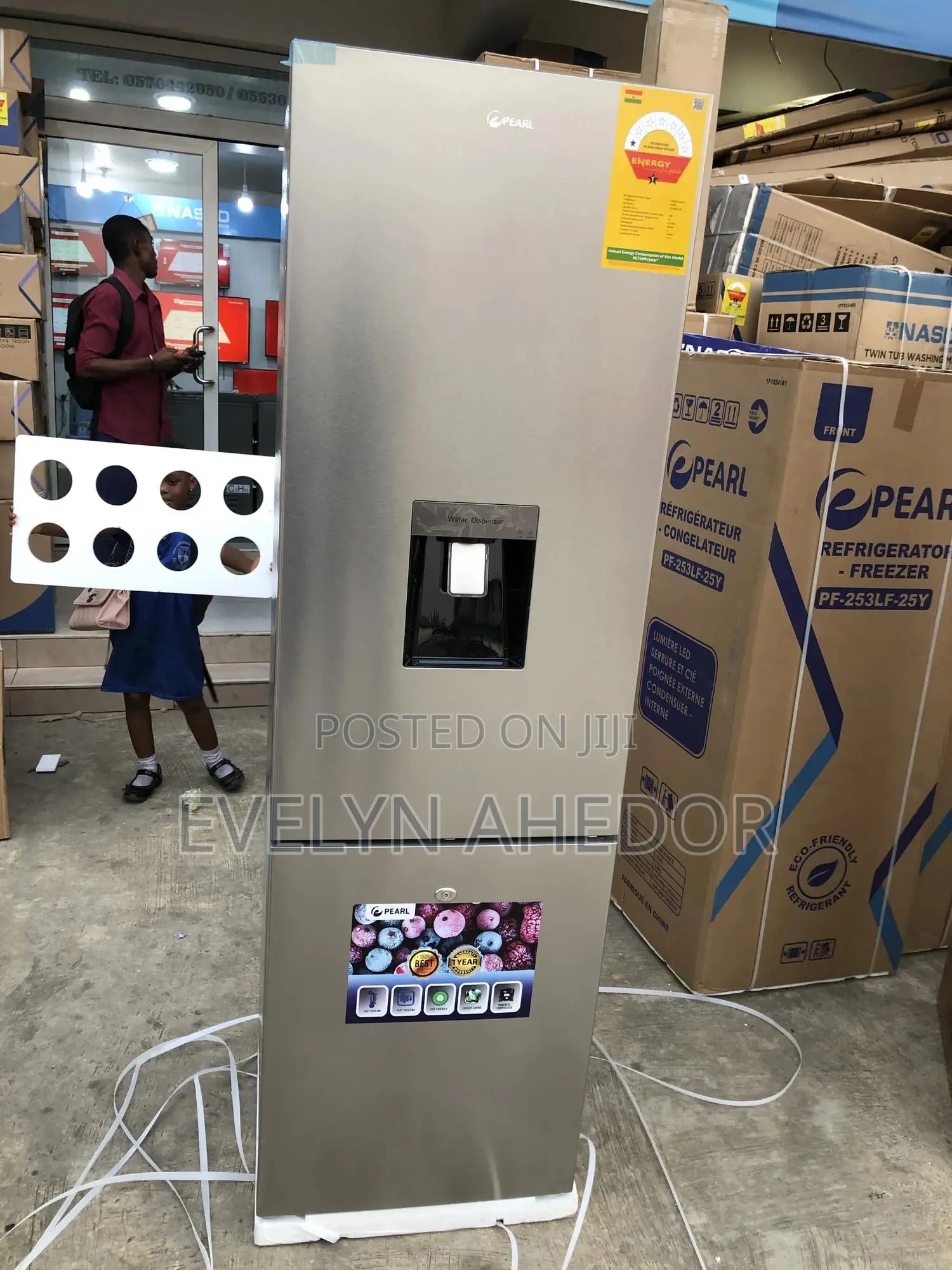 Brand New Pearl Bottom Fridge 261 Liters With Two Doors