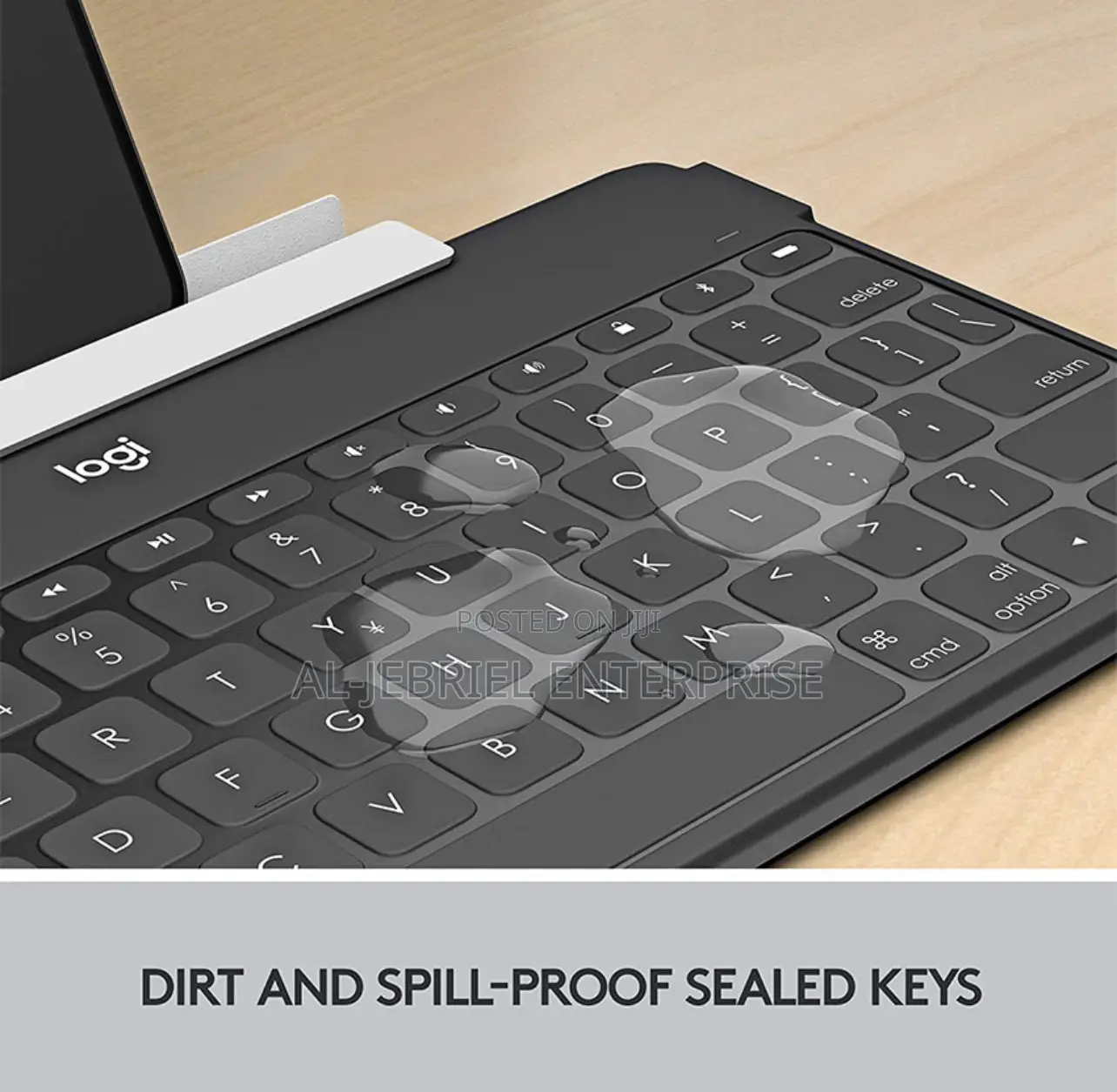 Logitech Keys to Go Ultra Slim Keyboard+ Add on iPhone Stand