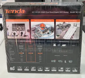 Tenda AC1200 MU-MIMO Dual Band Gigabit Wifi Router (AC10U)