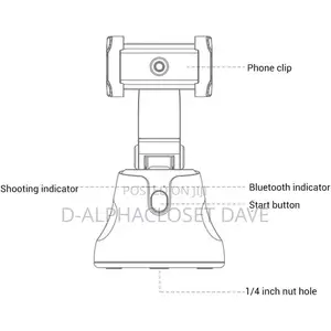 360° Smartphone Stand With AI Tracking
