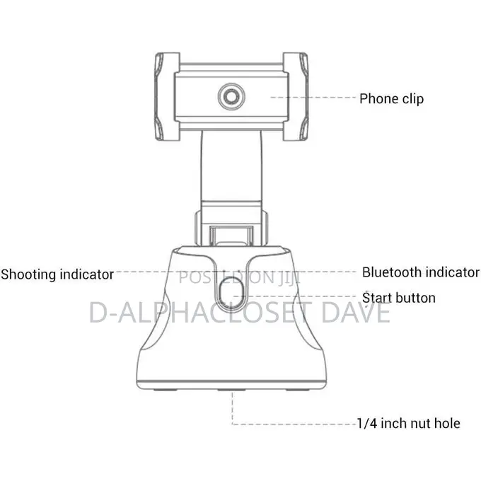 360° Smartphone Stand With AI Tracking