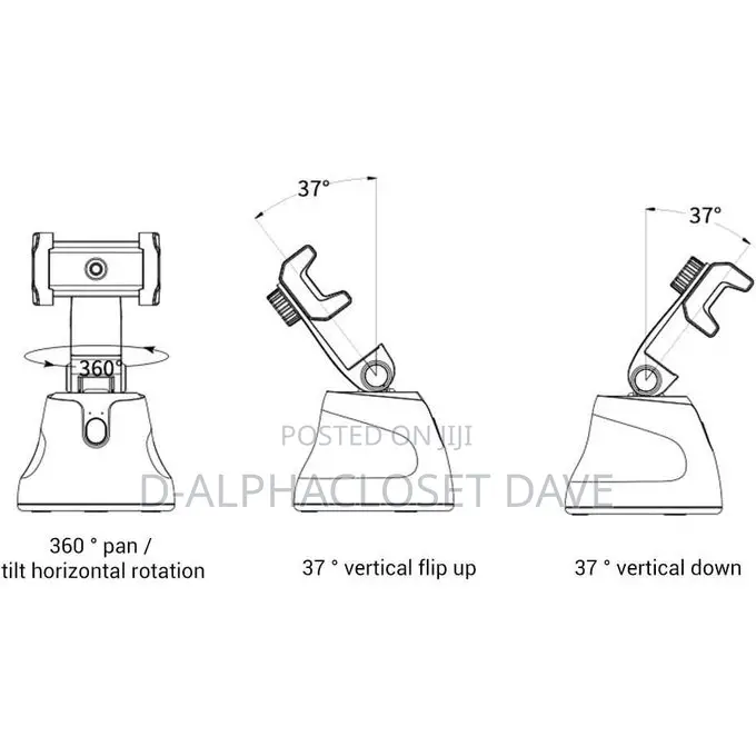 360° Smartphone Stand With AI Tracking