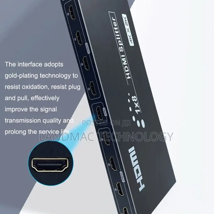 4K108 8 Ports HDMI Splitter HD Audio and Video Splitter