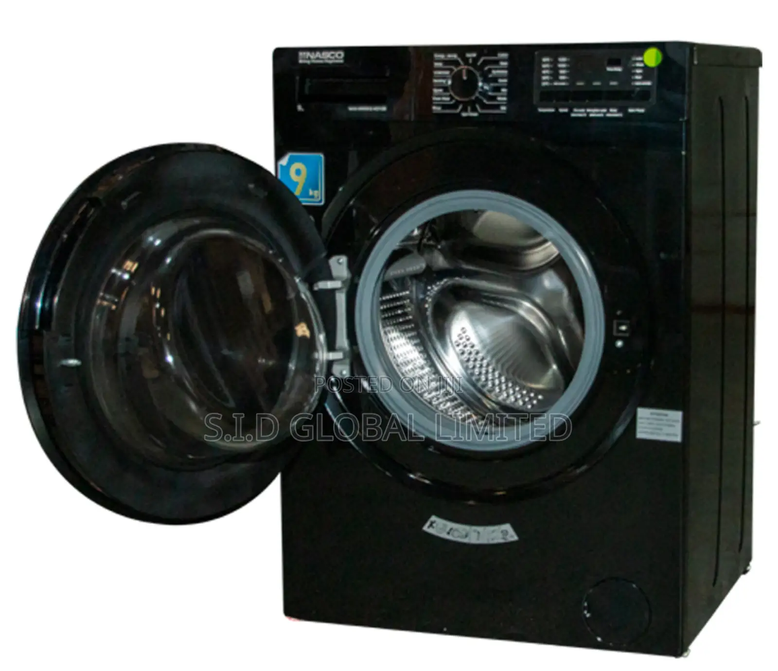 Time Saving NASCO-9KG-FRONT-LOAD-FULL-AUTO-WASHING-MACHINE