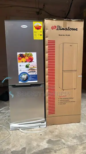 227 Litres Binatone With Bottom Freezer.