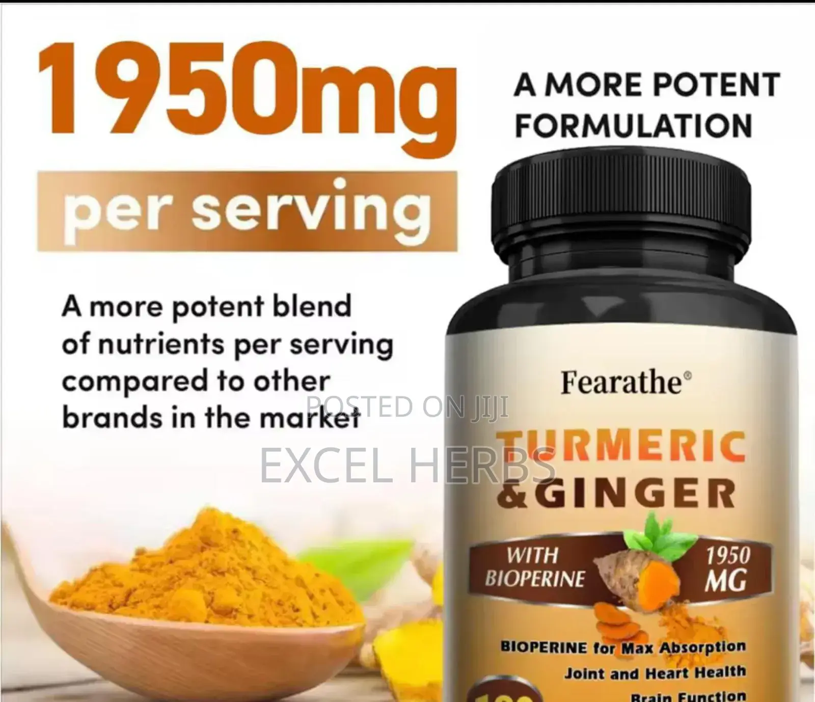 Curcumin With Bioperine and Ginger - Curcumin Complex