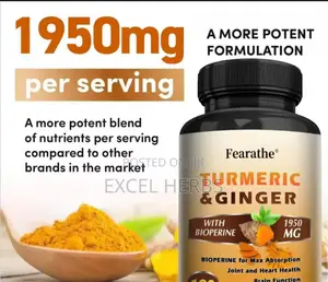 Curcumin With Bioperine and Ginger - Curcumin Complex