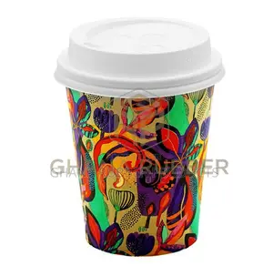 Paper Cups 8oz + Lids (1000pcs)
