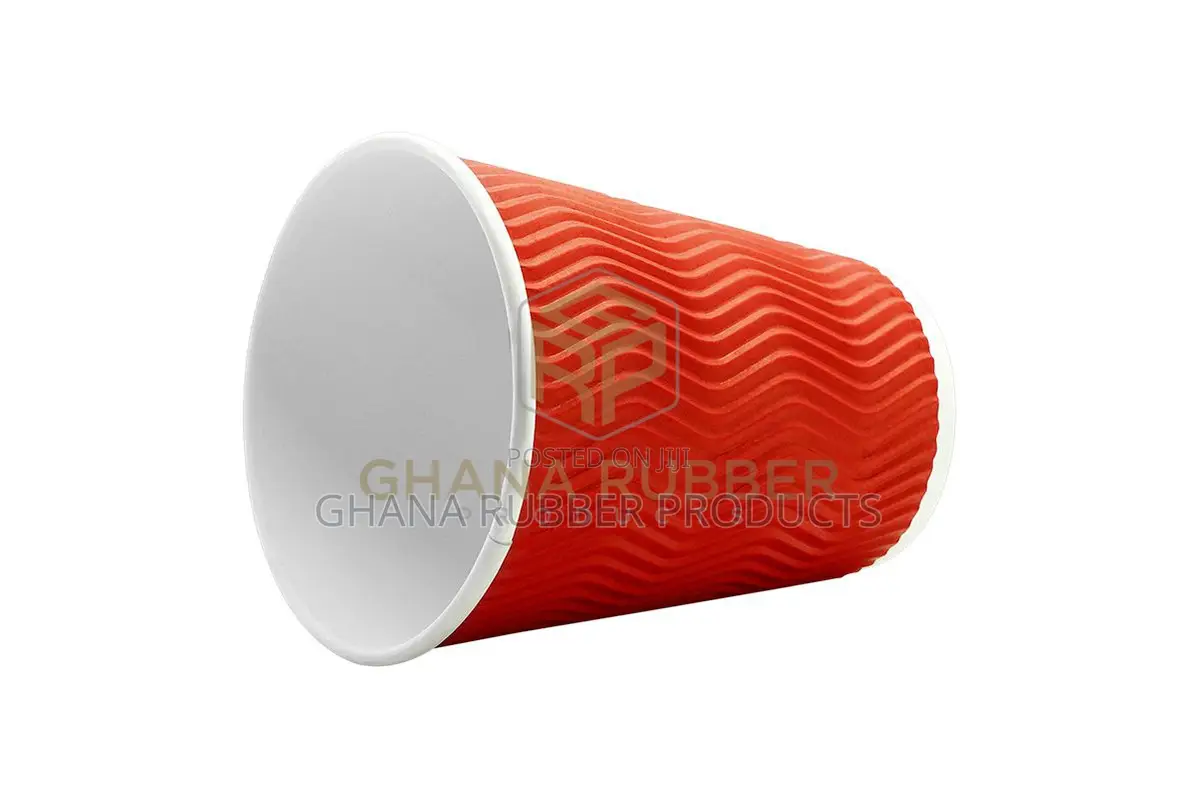 Ripple Paper Cups 12oz Red (No Lids) (500pcs)
