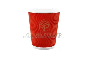 Ripple Paper Cups 8oz Red (No Lids) (500pcs)