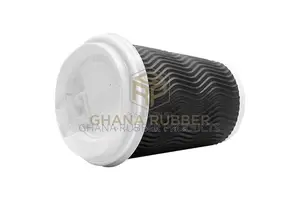 Ripple Paper Cups + Lids 12oz Black (1000pcs)
