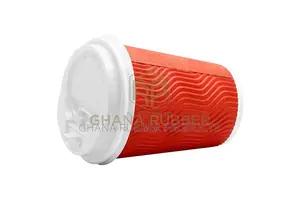 Ripple Paper Cups + Lids 12oz Red (1000pcs)