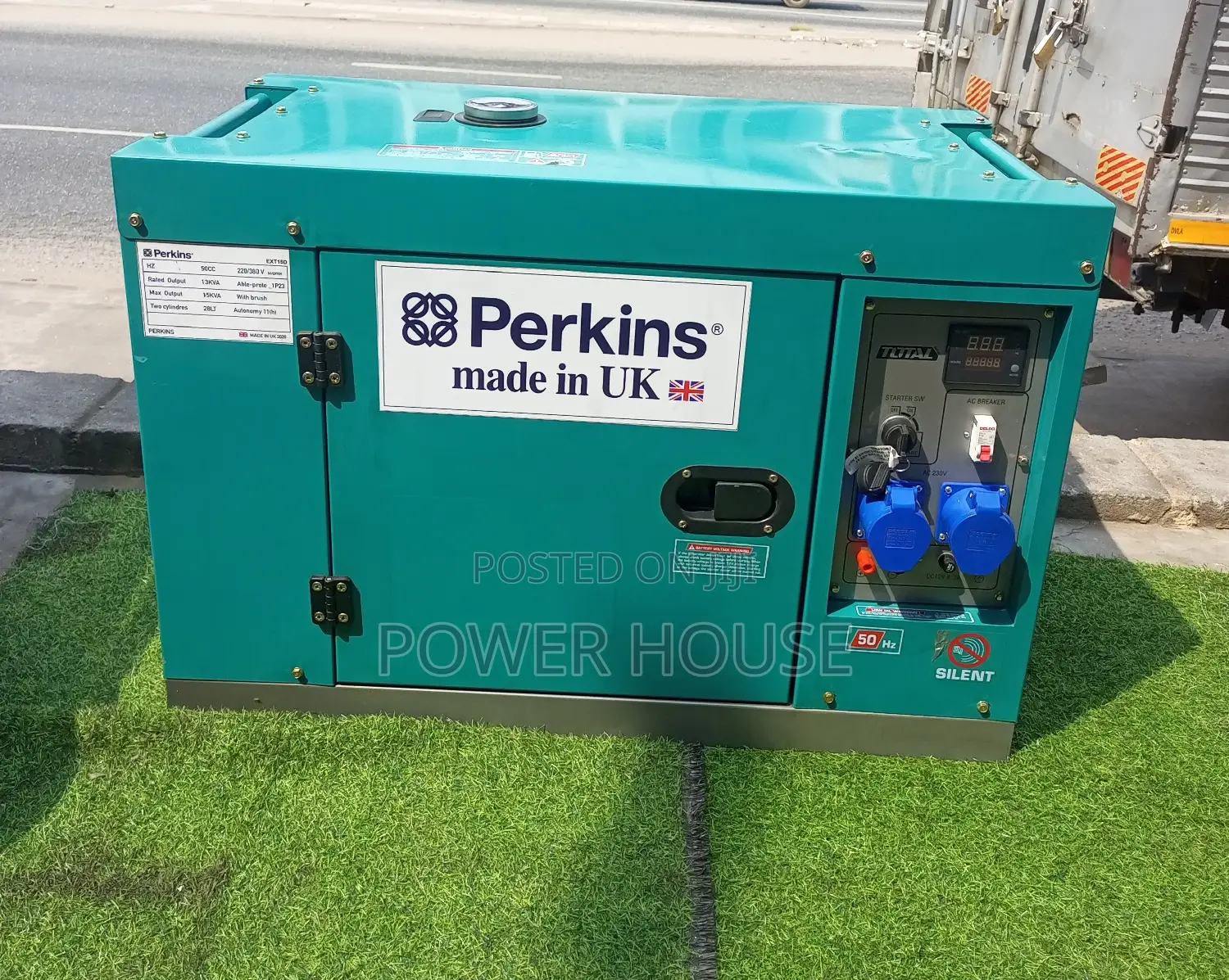 Silent Keys Generator 15kva Perkins Generator 16500w 230v