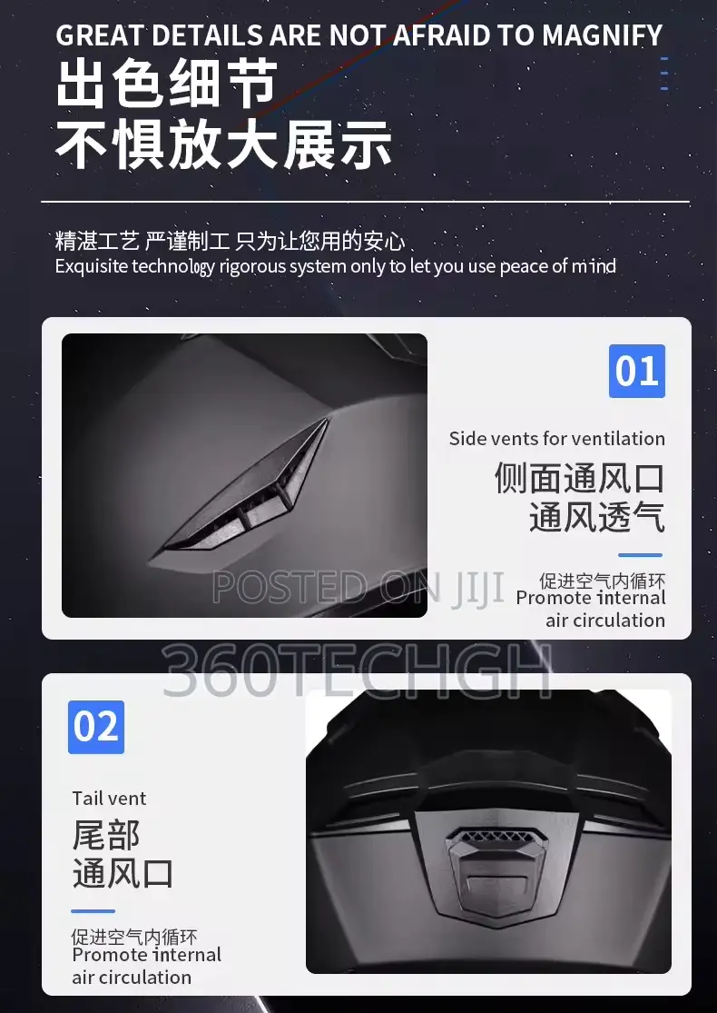DOT Certified Helmet Motorcycle Motor Bike Helmet