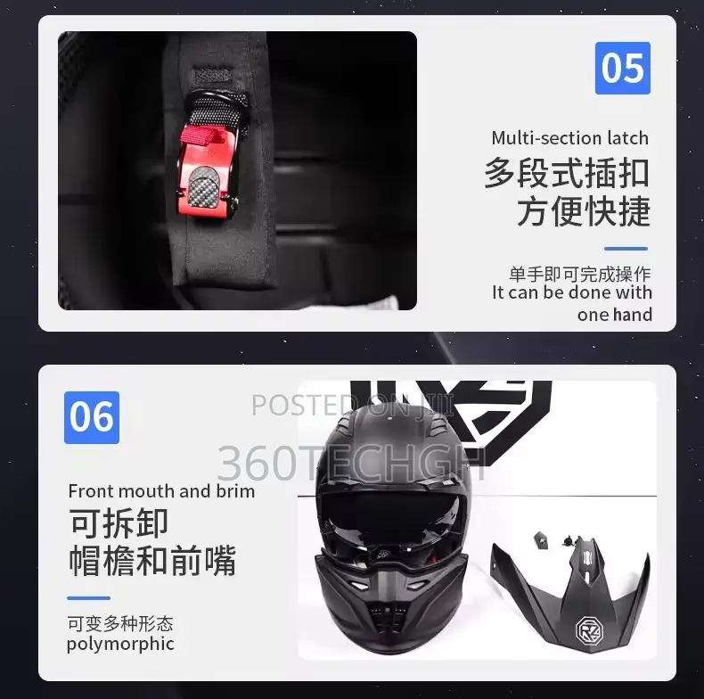 DOT Certified Helmet Motorcycle Motor Bike Helmet