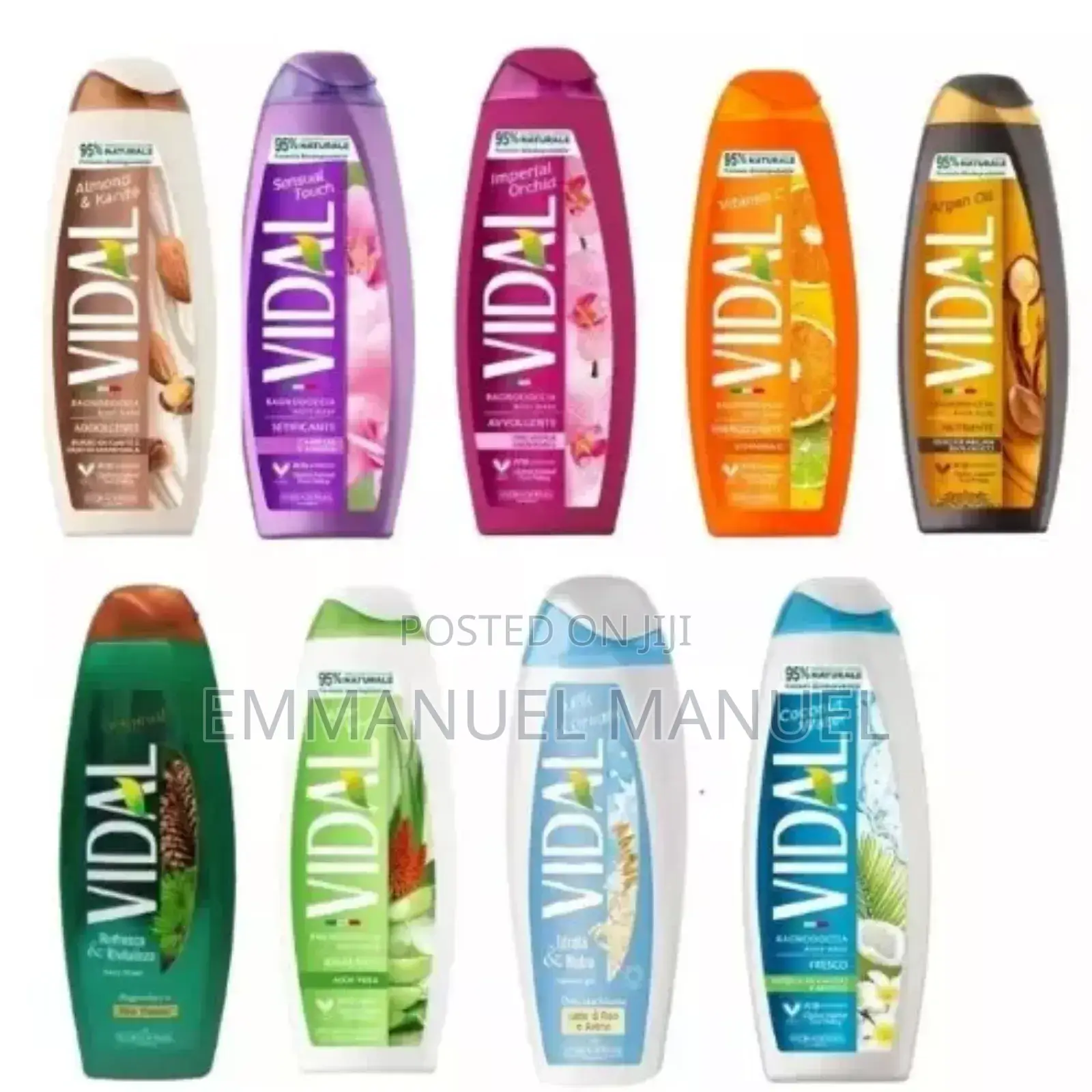 Shower Gel Vidal - 95% Natural