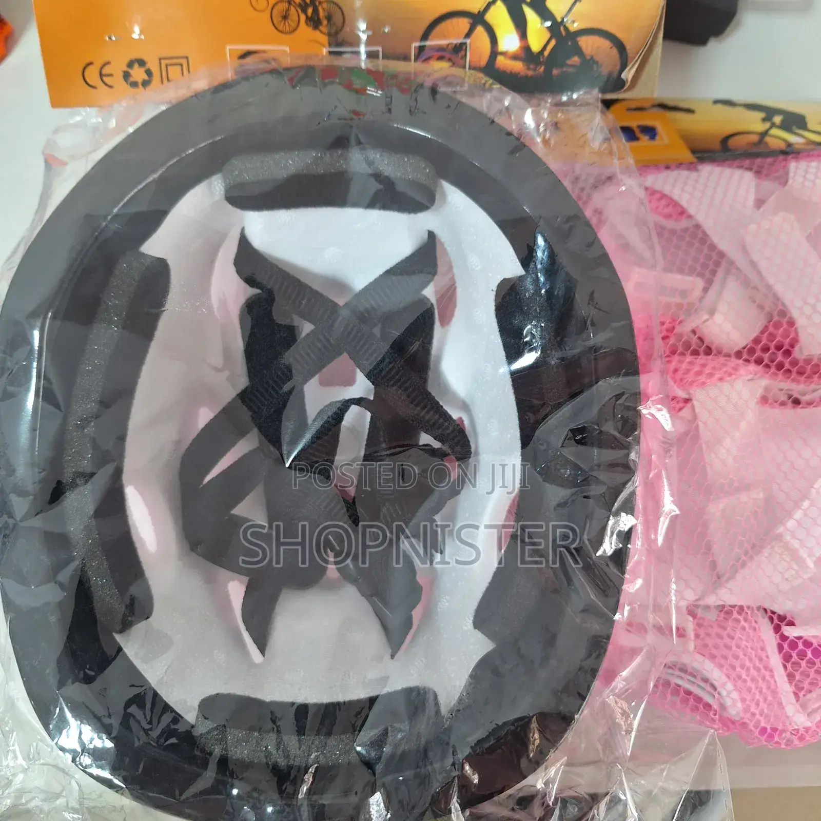 Kids Protective Cycle Gears Helmet and Knee Pad Pink
