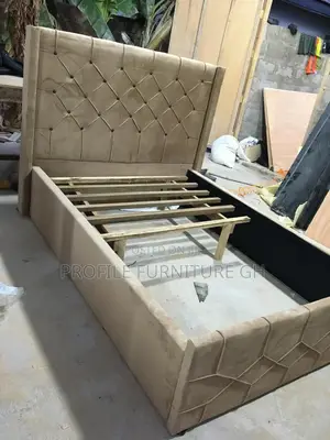 Incredible Fabric Double Bedframe (54x75)//Free Delivery
