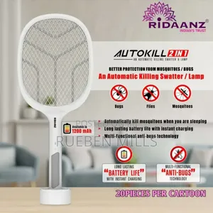 Handheld Chargeable Mosquito Killer Bat Swatter With Stand