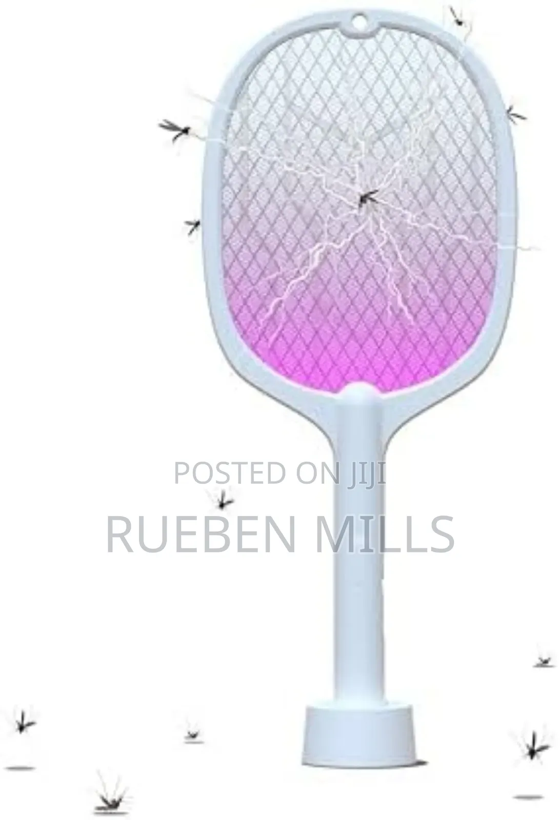Handheld Chargeable Mosquito Killer Bat Swatter With Stand
