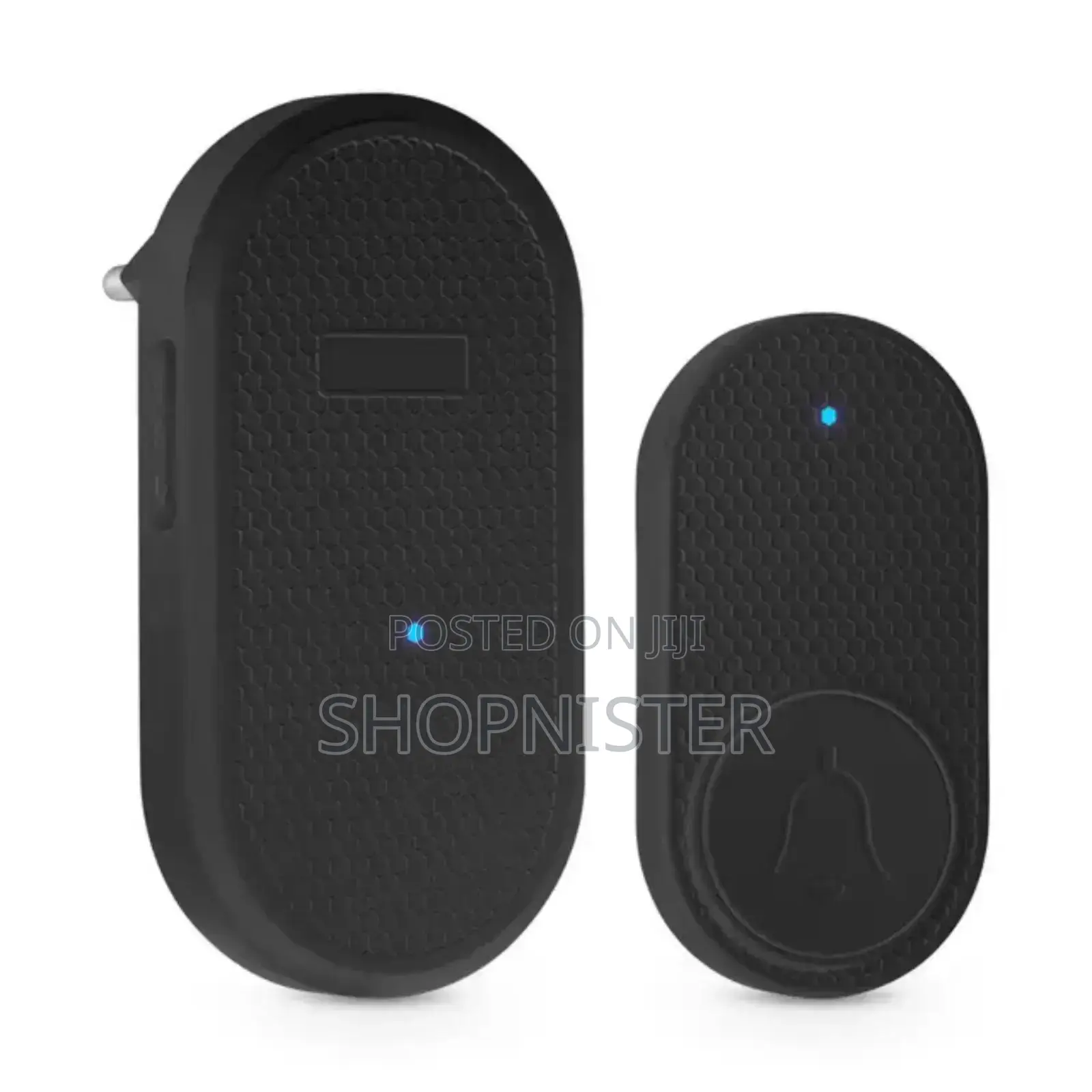 320meters Wireless Plug in Doorbell Black