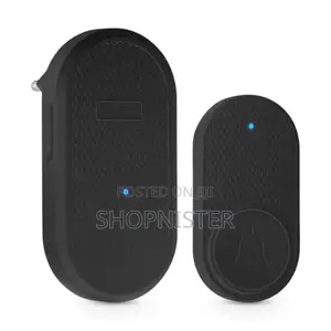320meters Wireless Plug in Doorbell Black