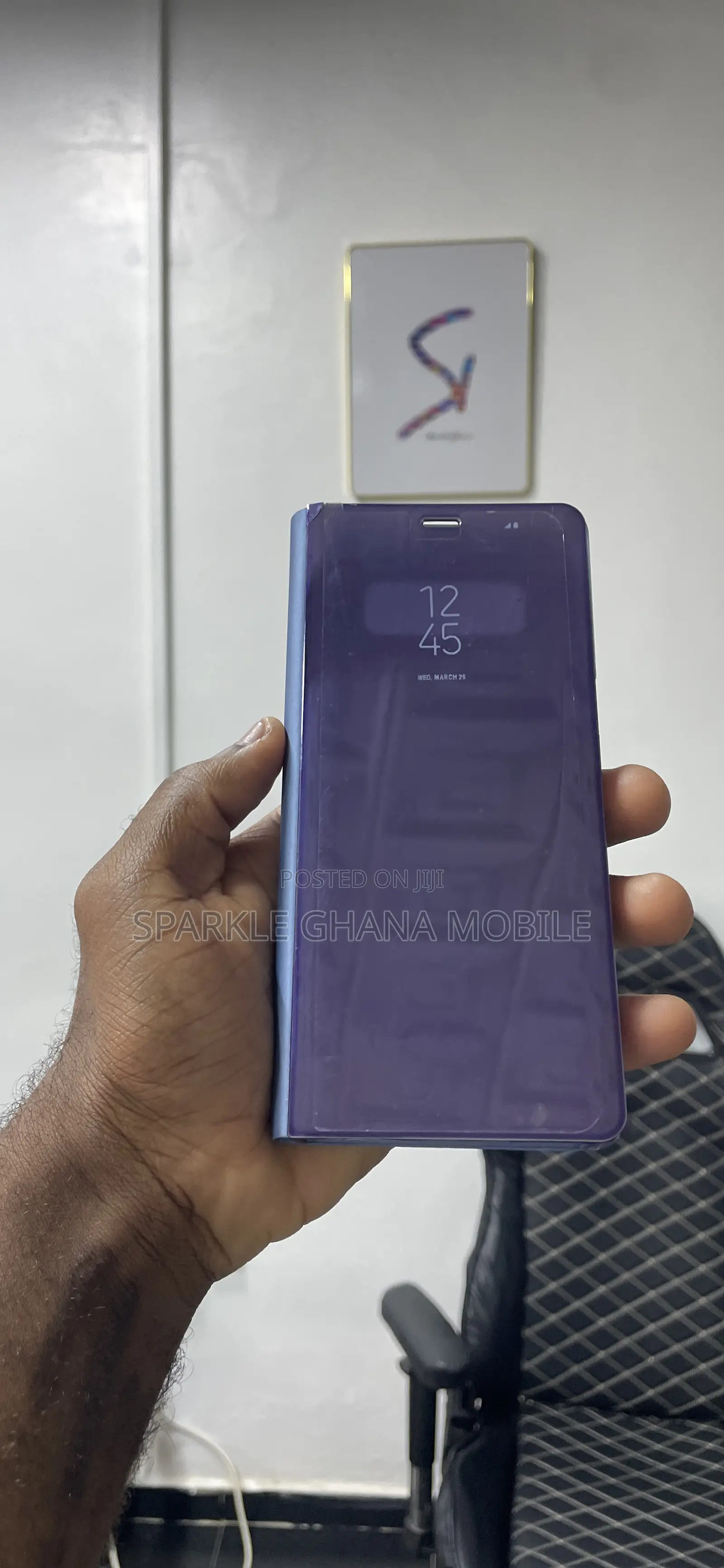 Samsung Galaxy Note 8 (Adhesive) Blue Back Case