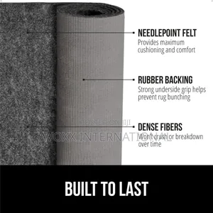 Gorilla Grip Felt Stay in Place Slip Resistant Rug Pad 5"X7"