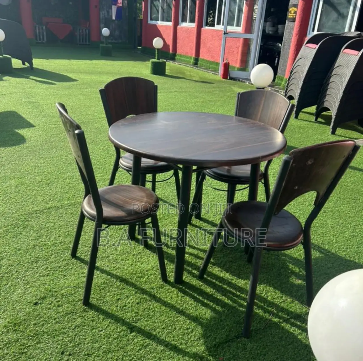 Wooden Dining Set (4 Chairs)