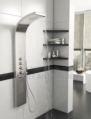 Bow Shower. Curved Silver Shower