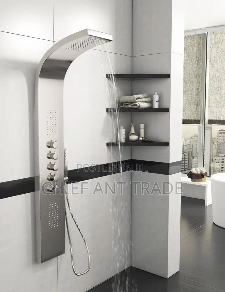 Bow Shower. Curved Silver Shower