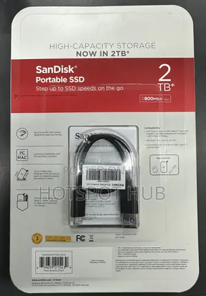 New Sandisk Portable SSD 2tb Usb 3.2 SSD