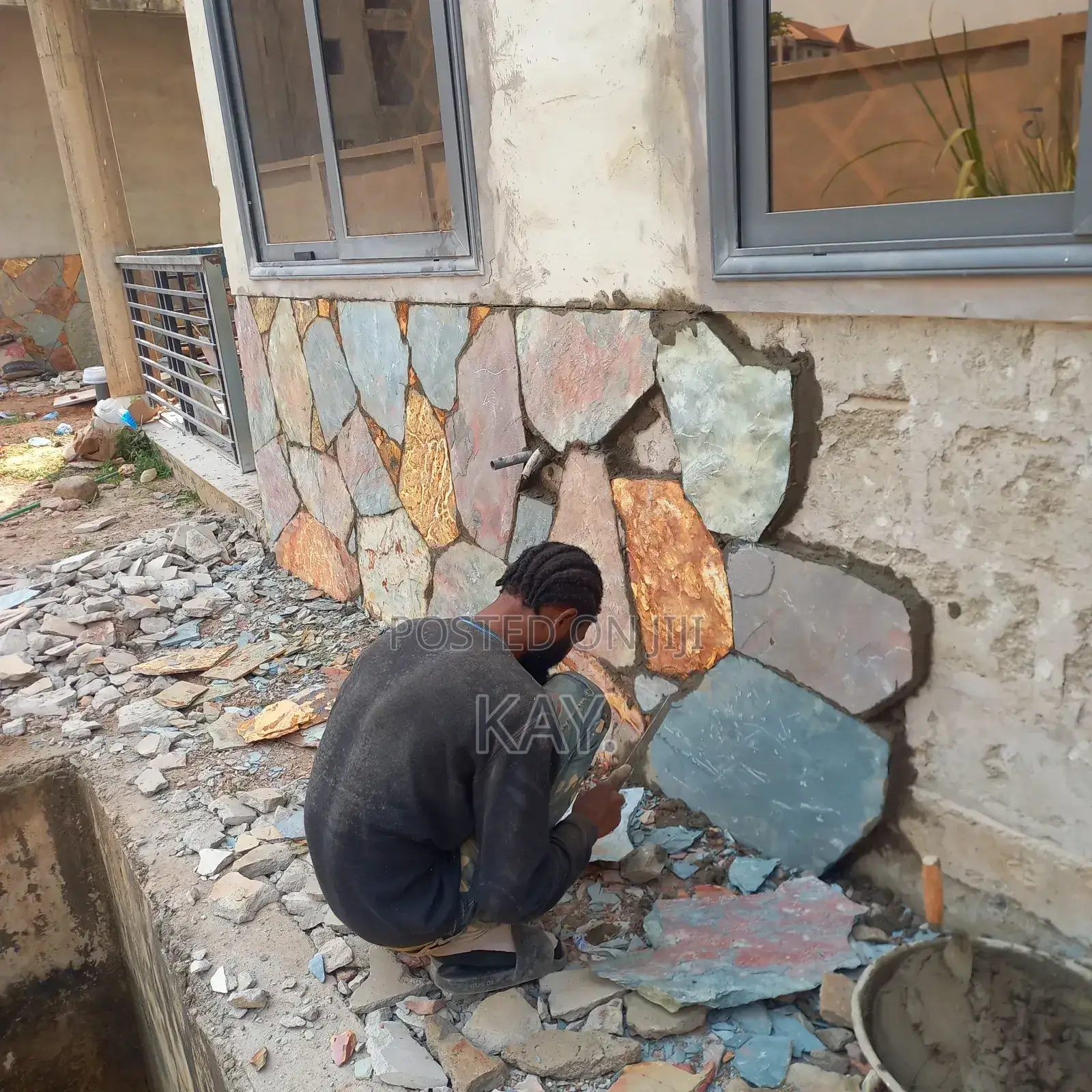Marble Flat Stone Installation | Wall Cladding Finishing