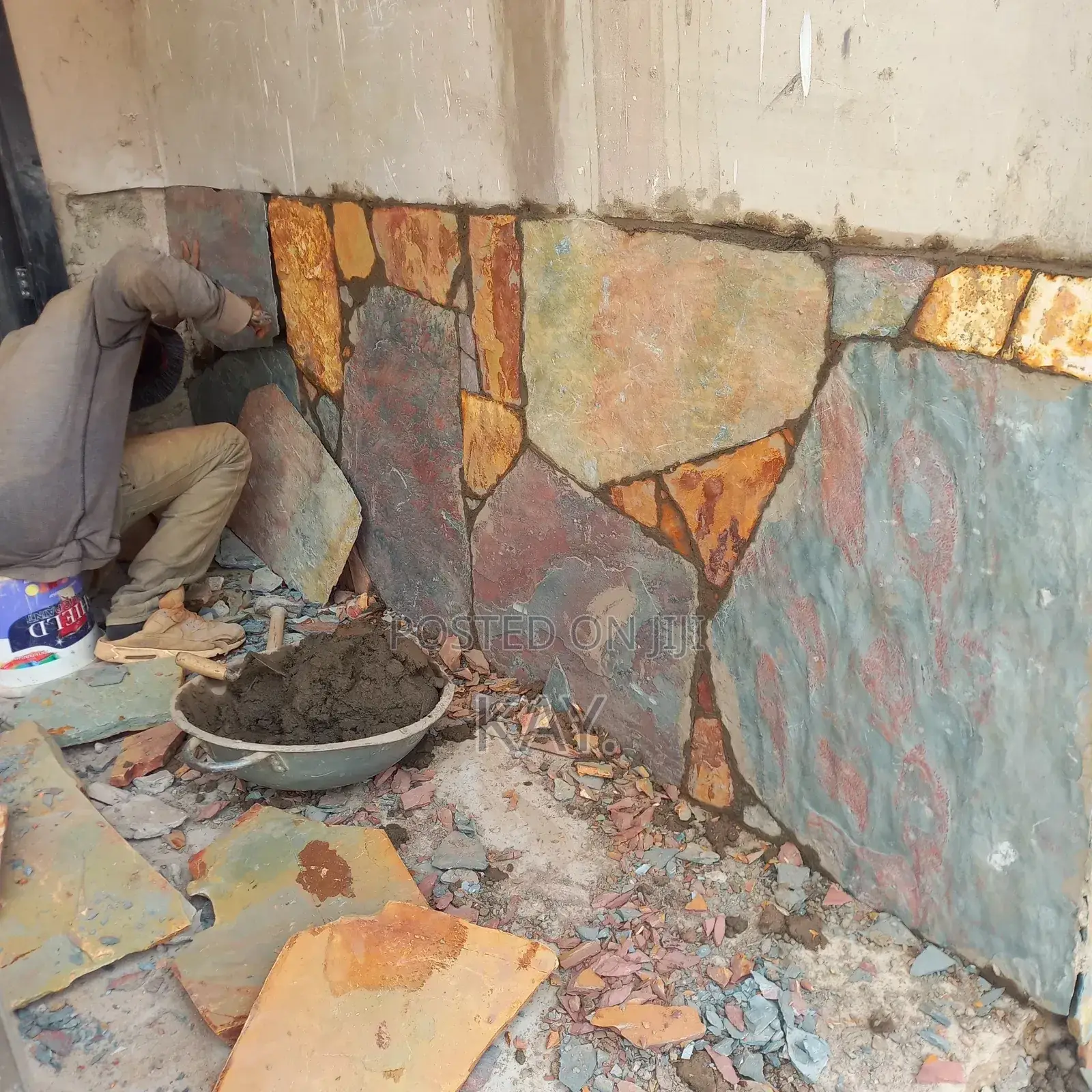 Marble Flat Stone Installation | Wall Cladding Finishing