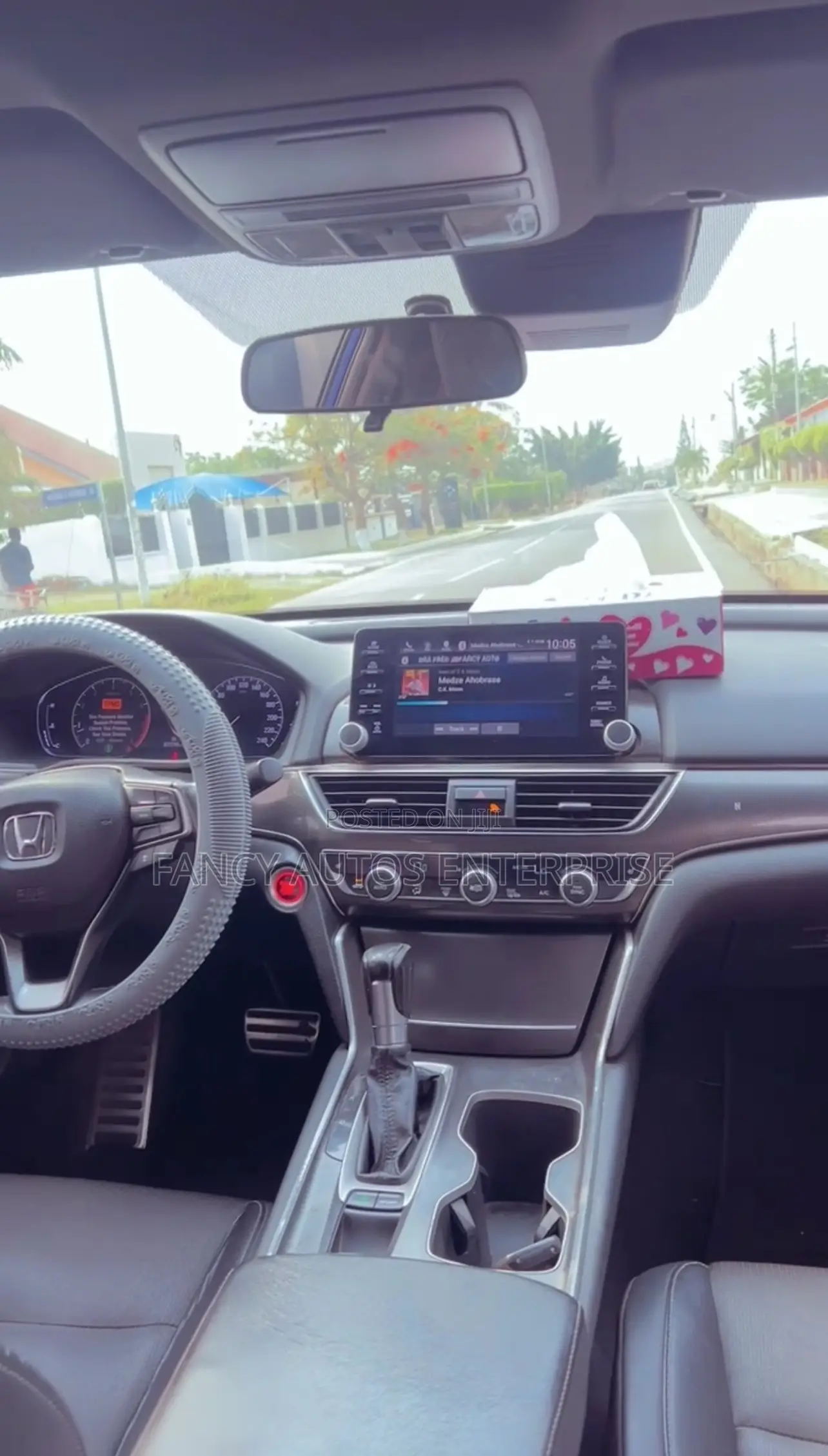 For Rent, Blue 2018 Honda Accord Sport.