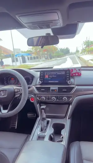 For Rent, Blue 2018 Honda Accord Sport.