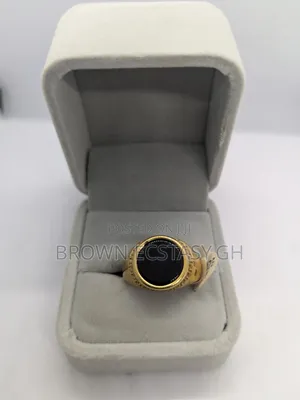 Black Stone Rings, Iced and Regular