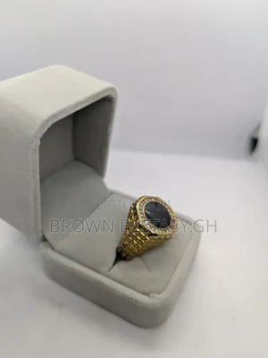 Black Stone Rings, Iced and Regular